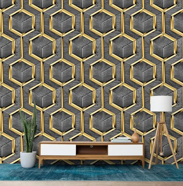 Grey_Latest_Stylish_Textured_Pvc_Coated_3D_Modern_Pattern_Design_Wallpaper_Roll_For_Living_Room/Bedroom/Office_Walls_(57Sqft/Per_Roll)