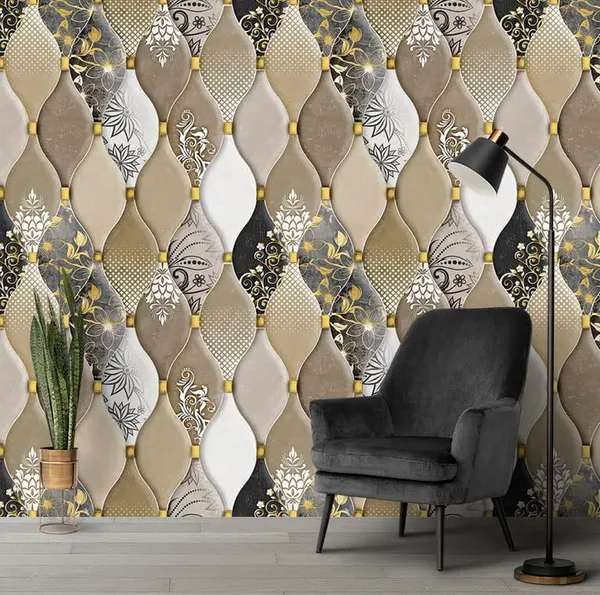 Multi_Latest_Stylish_Textured_Pvc_Coated_3D_Modern_Floral_Wave_Design_Wallpaper_Roll_For_Living_Room/Bedroom/Office_Walls_(57Sqft/Per_Roll)