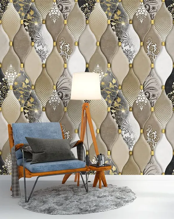 Multi_Latest_Stylish_Textured_Pvc_Coated_3D_Modern_Floral_Wave_Design_Wallpaper_Roll_For_Living_Room/Bedroom/Office_Walls_(57Sqft/Per_Roll)