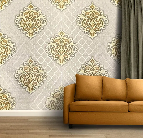 Beige_Gold_Damask_Design_Pvc_Wallpaper_For_Living_Room_|_Latest_Stylish_3D_Wallpaper_For_Walls_53Cm(W)_X1000Cm(L)-57Sqft/Roll