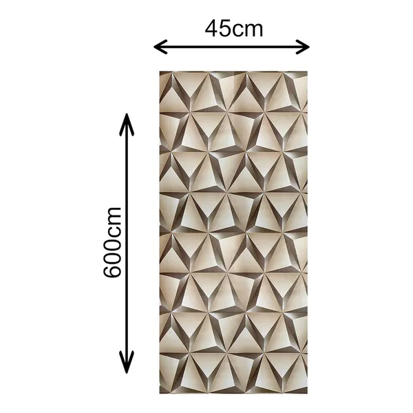 Multi_Pvc_Wall_Stickers_For_Living_Room_|_3D_Geometric_Diamond_Cut_Design_Self_Adhesive_Wallpaper_45Cm(W)_X600Cm(L)-28Sqft/Roll