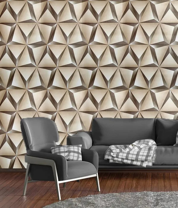 Multi_Pvc_Wall_Stickers_For_Living_Room_|_3D_Geometric_Diamond_Cut_Design_Self_Adhesive_Wallpaper_45Cm(W)_X600Cm(L)-28Sqft/Roll