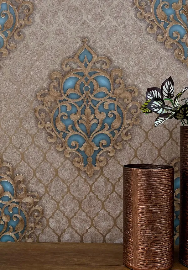 Brown_Latest_Stylish_Damask_Design_Big_Size_(57_Sqft/Roll)_Waterproof_Wallpaper_For_Living_Room,_Bedroom_Wall_(Adhesive_Free_With_Wallpaper_Roll)
