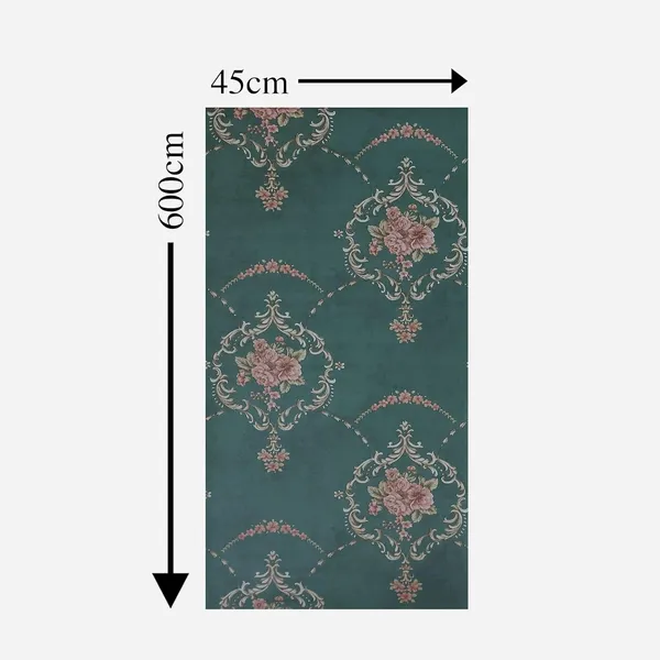 Green_Latest_3D_Stylish_Floral_Damask_Design_Peel_And_Stick,_Self_Adhesive_Wallpaper_Roll,_(28_Sqft/Roll)