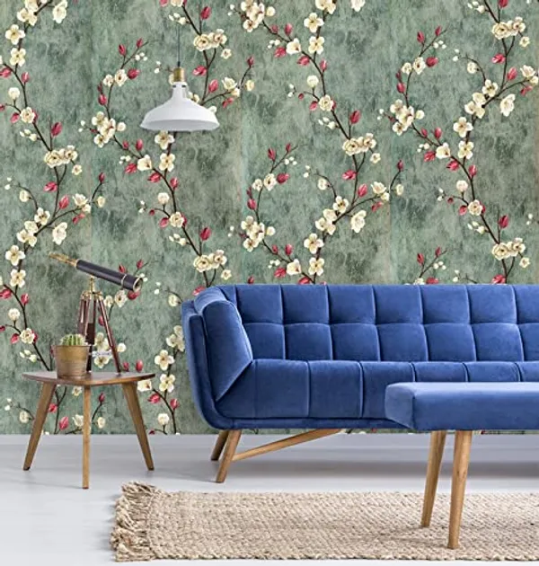 Green_Pvc_Wall_Stickers_For_Living_Room_|_3D_Green_Flower_Design_Self_Adhesive_Wallpaper_Latest_&_Stylist_3D_Wallpaper_For_Walls_|_45Cm(W)_X600Cm(L)-28Sqft/Roll