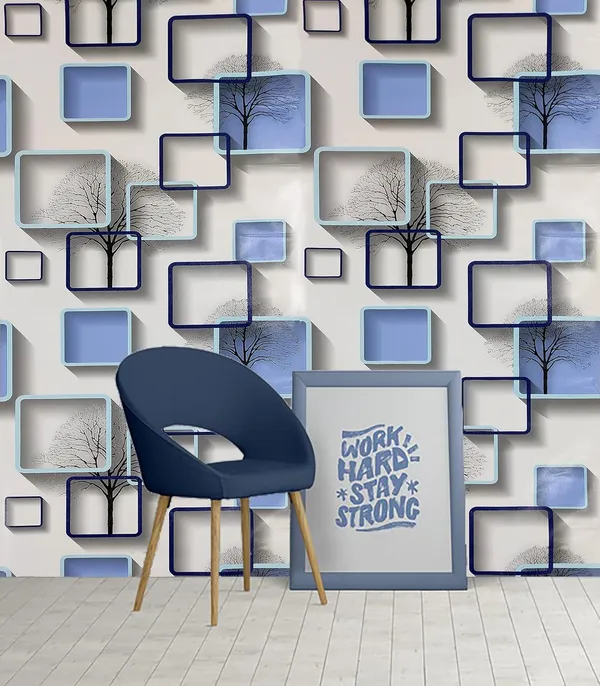 Blue_3D_Pvc_Wall_Stickers_For_Living_Room_|_Removable_Peel_&_Stick_Self_Adhesive_Wallpaper_17.5Inch(W)_X236Inch(L)-28Sqft/Roll