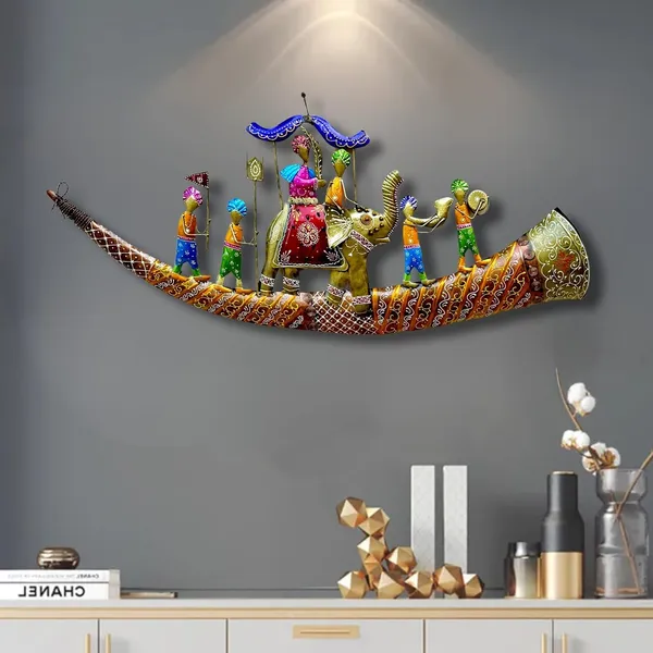 Blue_&_yellow_Rajasthani_Royal_Baarat_with_LED_Metal_Wall_Decor__(51*2.5*24_Inch)
