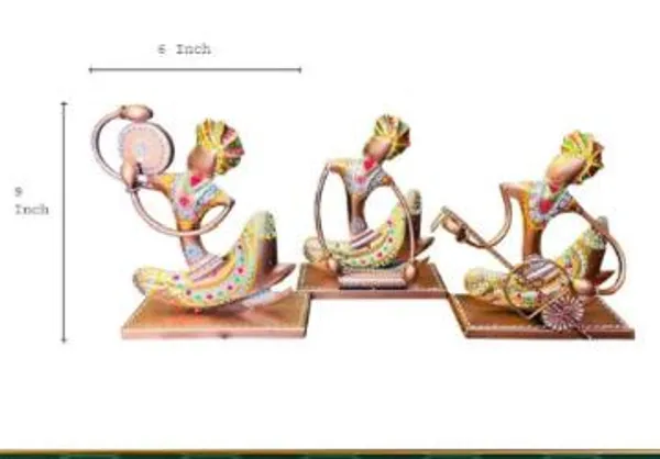 Metal_Build_|_Sitting_Antique__Multi_Musician_Tt_Set_Of_Three_(B)_|_Water_Resistant