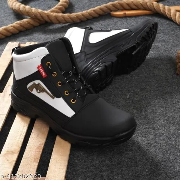 Black_Syntethic_Leather_Pvc_Sole_Boot_For_Men