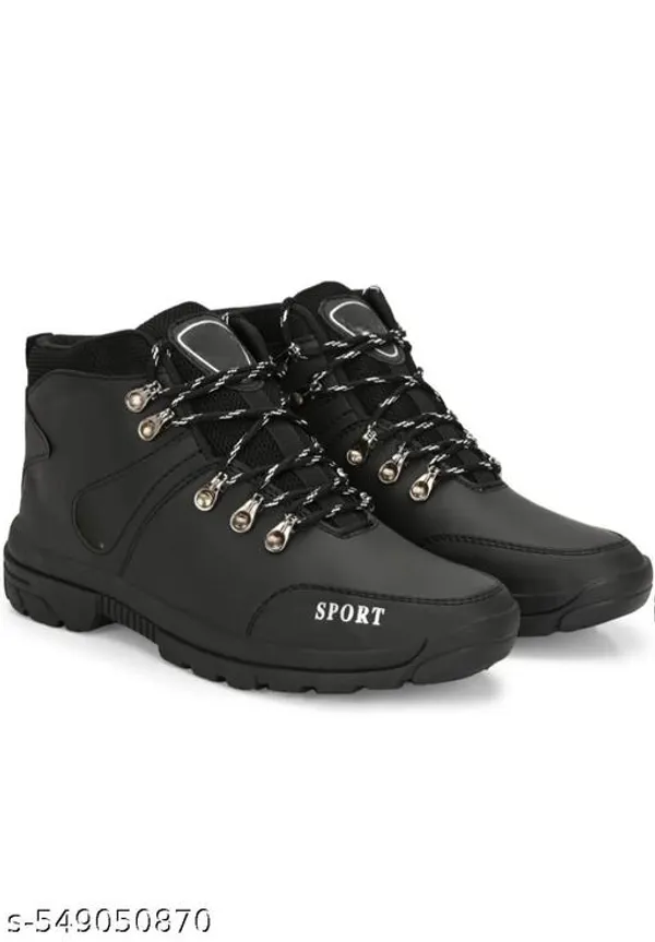 Black_Polyester_Pvc_Sole_Boot_For_Men