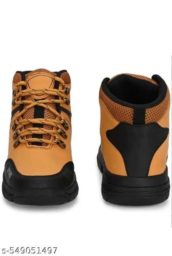 Brown_Polyester_Pvc_Sole_Boot_For_Men