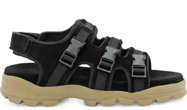 Black_Synthetic_Leather_Cotton_Foam_Casual_Sandal_For_Men