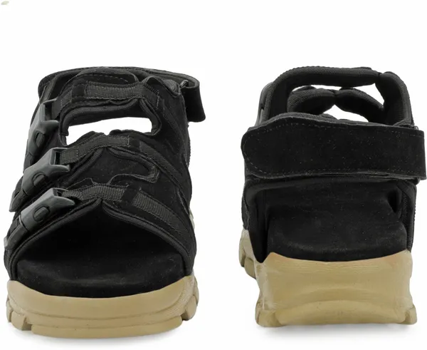 Black_Synthetic_Leather_Cotton_Foam_Casual_Sandal_For_Men