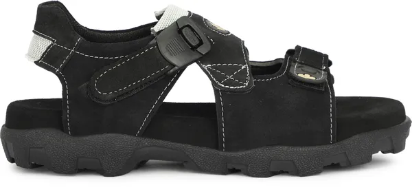 Black_Leather_Cotton_Sports_Sandal_For_Men