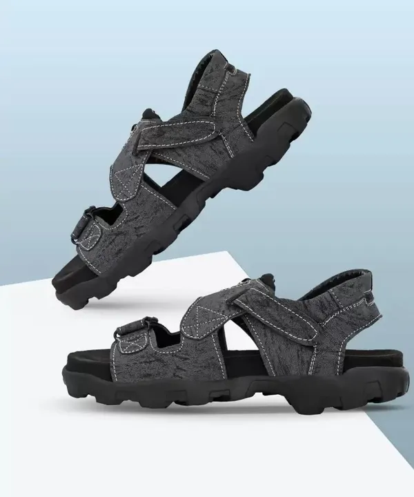 Grey_Synthetic_Leather_Cotton_Foam_Casual_Sandal_For_Men