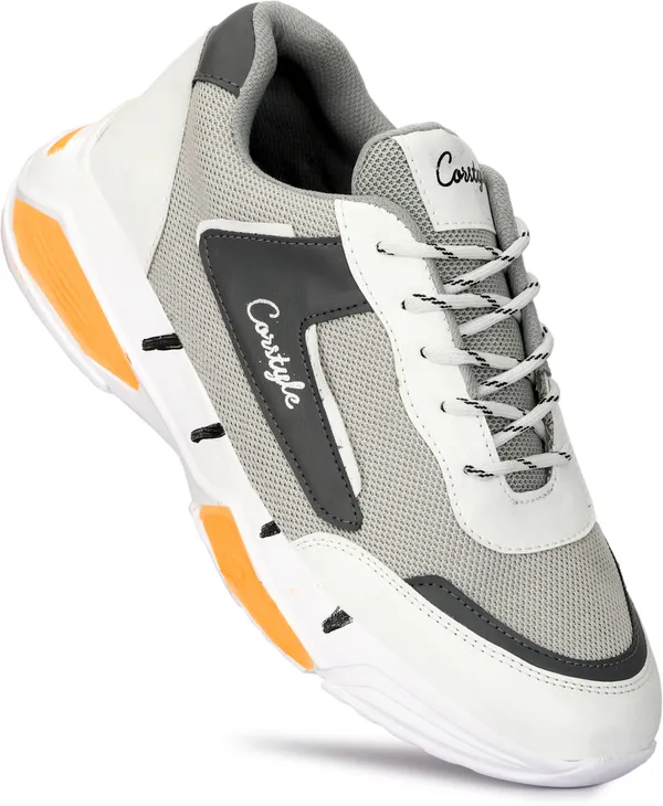 Grey_Mesh_Airmix_Round_Tip_Sports_Shoes_For_Men