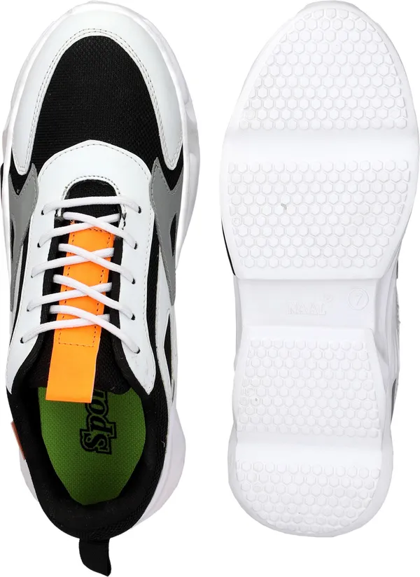 Black_Mesh_Airmix_Round_Tip_Sports_Shoes_For_Men