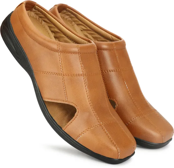 Tan_Synthetic_Leather_Cotton_Cushion_Casual_Sandal_For_Men