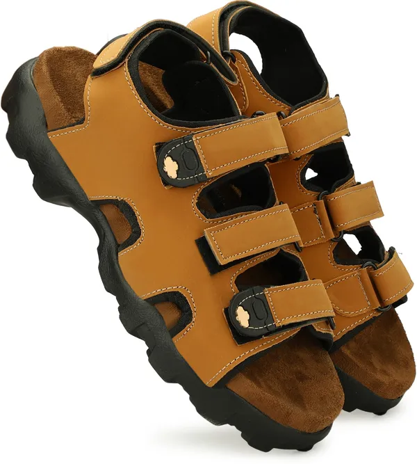 Tan_Synthetic_Leather_Cotton_Foam_Casual_Sandal_For_Men
