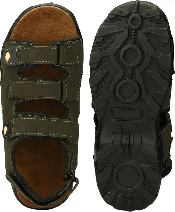 Green_Synthetic_Leather_Cotton_Foam_Casual_Sandal_For_Men