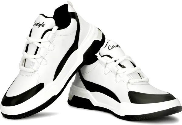 Black_Synthetic_Leather_Airmix_Round_Tip_Sports_Shoes_For_Men