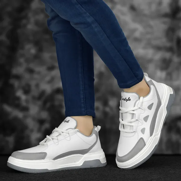 Grey_Synthetic_Leather_Airmix_Round_Tip_Sports_Shoes_For_Men