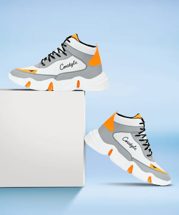 Grey_Synthetic_Leather_Airmix__Tip_Casual_Shoes_For_Men