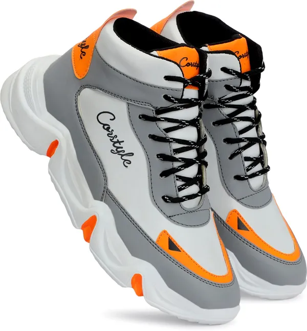 Grey_Synthetic_Leather_Airmix__Tip_Casual_Shoes_For_Men