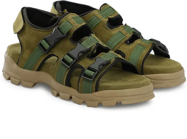 Green_Synthetic_Leather_Cotton_Foam_Casual_Sandal_For_Men