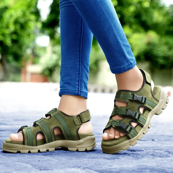 Green_Synthetic_Leather_Cotton_Foam_Casual_Sandal_For_Men
