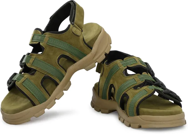 Green_Synthetic_Leather_Cotton_Foam_Casual_Sandal_For_Men