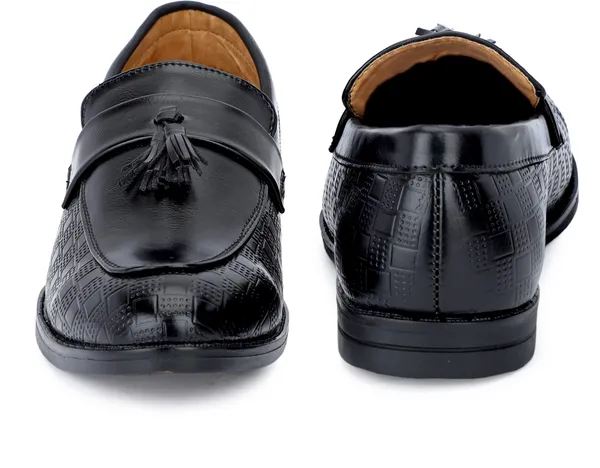 Black_Synthetic_Leather_Airmix_Round_Tip_Casual_Shoes_For_Men