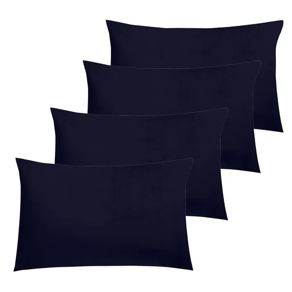 Mattress_Protector_Cotton_Pillows_Cover_(Pack_of_4,_46_cm*72_cm,_Black)