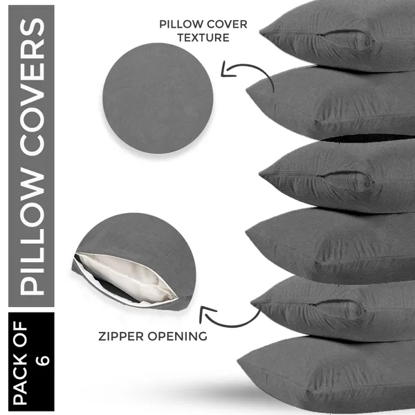Mattress_Protector_Cotton_Pillows_Cover_(Pack_of_6,_46_cm*72_cm,_Grey)