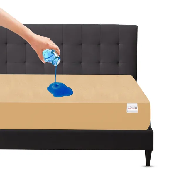 Mattress_Protector_Fitted_Double_Size_Breathable,_Stretchable,_Waterproof_Mattress_Cover_(Beige)