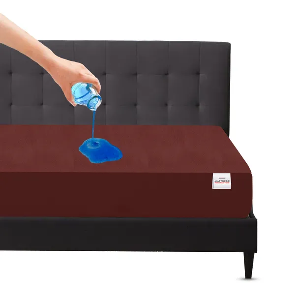 Mattress_Protector_Fitted_King_Size_Breathable,_Stretchable,_Waterproof_Mattress_Cover_(Brown)