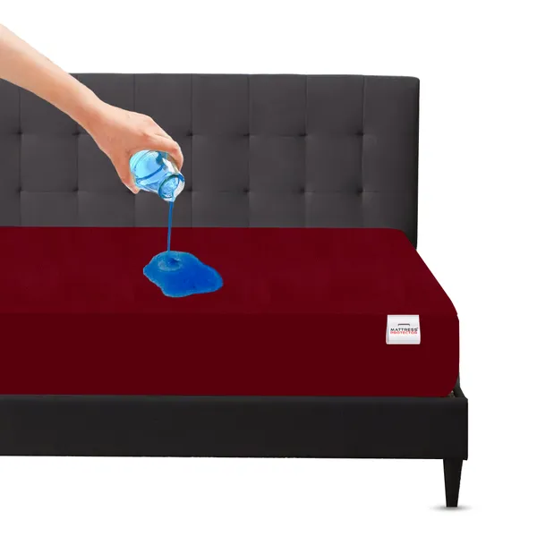 Mattress_Protector_Fitted_Single_Size_Breathable,_Stretchable,_Waterproof_Mattress_Cover_(Maroon)