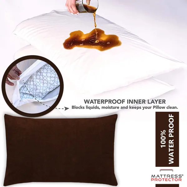Mattress_Protector_Cotton_Pillows_Cover_(Pack_of_6,_46_cm*72_cm,_Brown)