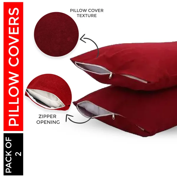 Mattress_Protector_Cotton_Pillows_Cover_(Pack_of_2,_46_cm*72_cm,_Maroon)