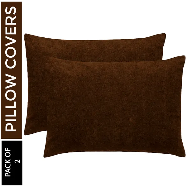 Mattress_Protector_Cotton_Pillows_Cover_(Pack_of_2,_46_cm*72_cm,_Brown)