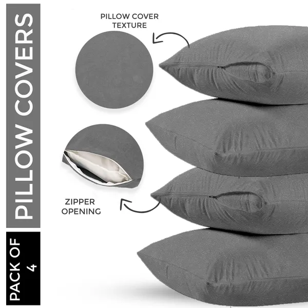 Mattress_Protector_Cotton_Pillows_Cover_(Pack_of_4,_46_cm*72_cm,_Grey)