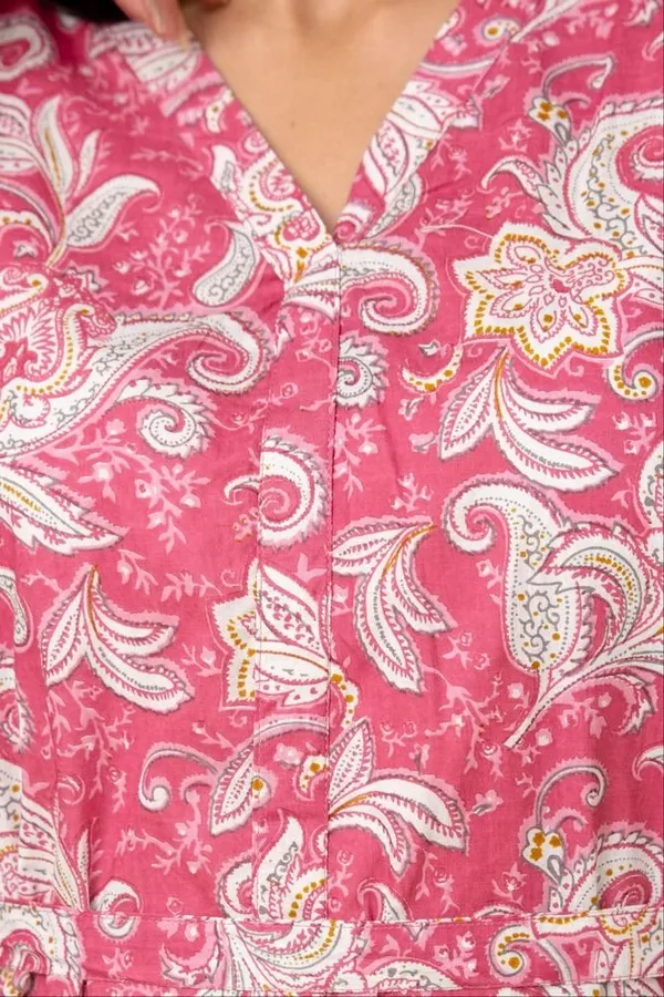 Pink_Floral_Printed_Cotton_Kurta_and_Pant_Co-ord_Set_|_For_Women