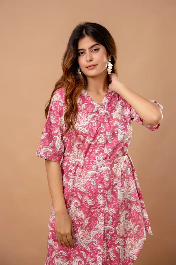 Pink_Floral_Printed_Cotton_Kurta_and_Pant_Co-ord_Set_|_For_Women