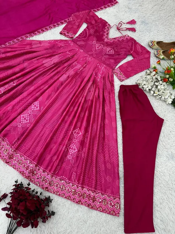 Pink_Designer_Party_Wear_Look_Fully_Flair_With_Attached_Pad_Gown_With_Dupatta_For_Women