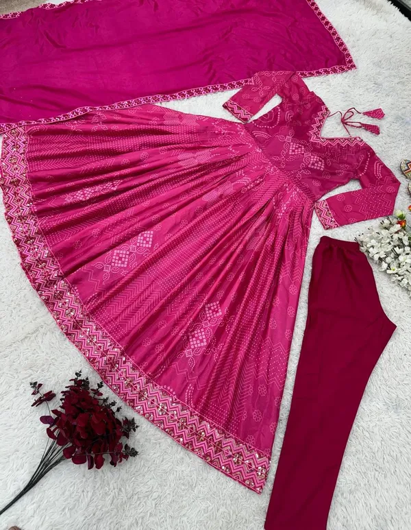 Pink_Designer_Party_Wear_Look_Fully_Flair_With_Attached_Pad_Gown_With_Dupatta_For_Women