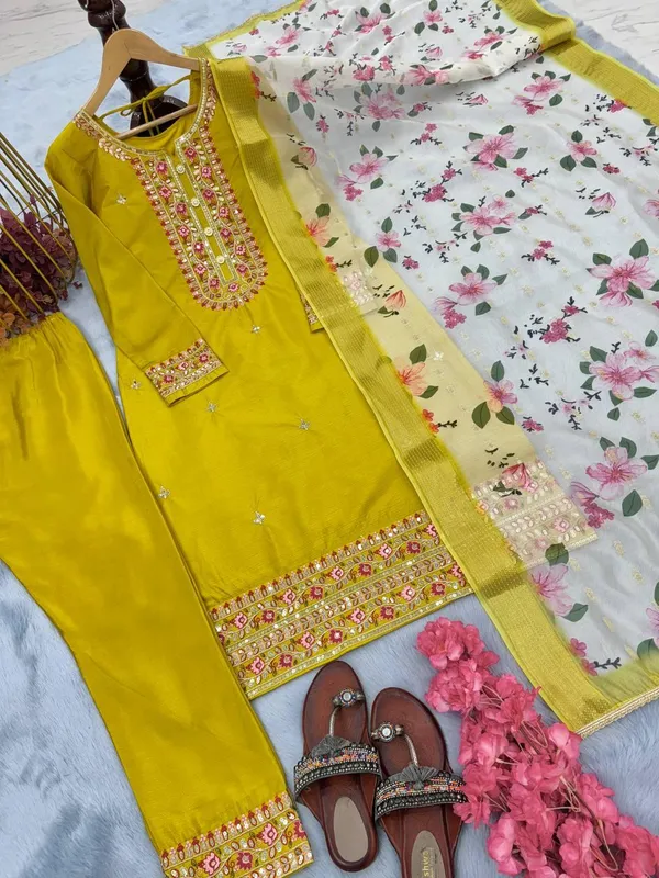 Yellow_Designerr_Party_Wear_Look_Pure_Chinnon_Silk_Top_Bottom_&_Dupatta_Set_For_Women