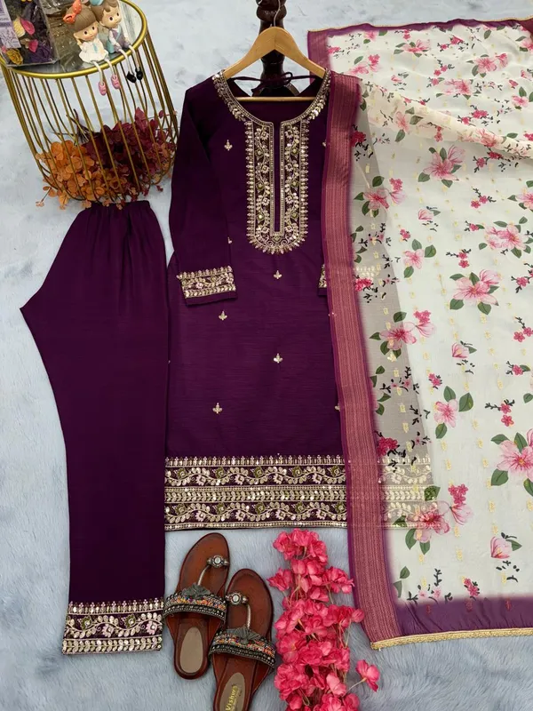 Purple_Designerr_Party_Wear_Look_Pure_Chinnon_Silk_Top_Bottom_&_Dupatta_Set_For_Women