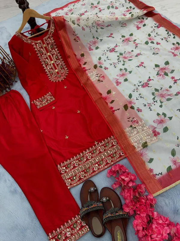 Red_Designerr_Party_Wear_Look_Purechinon_Silk_Top_Bottom_&_Dupatta_Set_For_Women