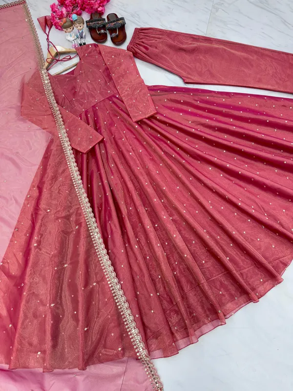 Pink_Premium_Designer_Readymade_Anarkali_Gown__For_Women