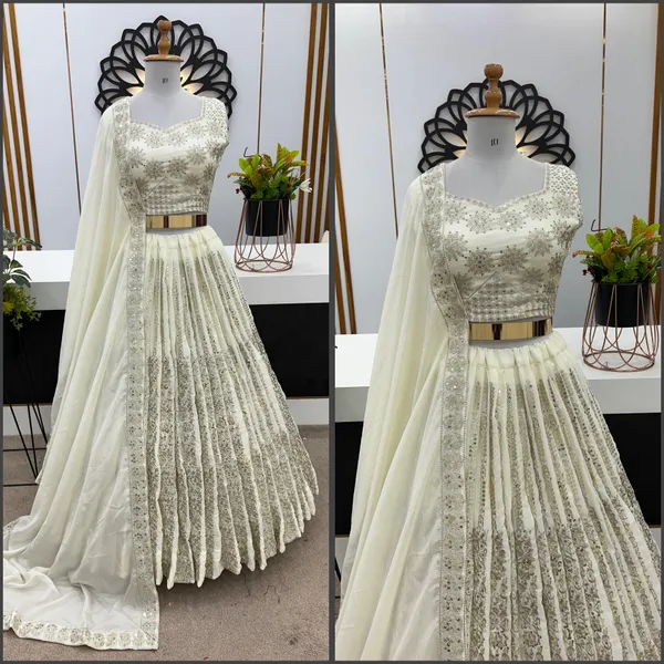White_Wedding_Lehenga_Choli_With_Full_Heavy_Embroidery_Sequence_Work_For_Women